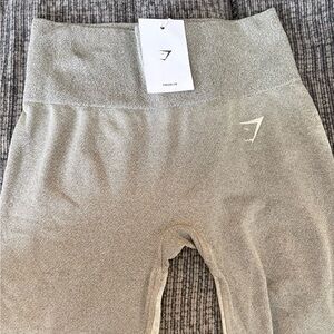 Gymshark Heather Gray/Olive green Flare Leggings